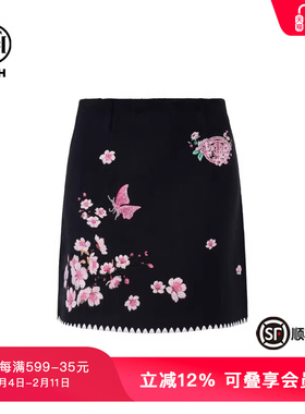 TCH潮牌烫钻百搭高腰显瘦时尚包臀短裙女春秋新款T72C226026