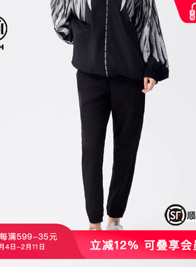 TCH潮牌烫钻休闲束脚裤新款修身显瘦百搭工装裤子T72C206026