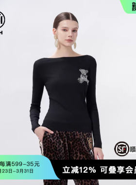 TCH潮牌时尚百搭保暖修身长袖针织衫T72A09E6001