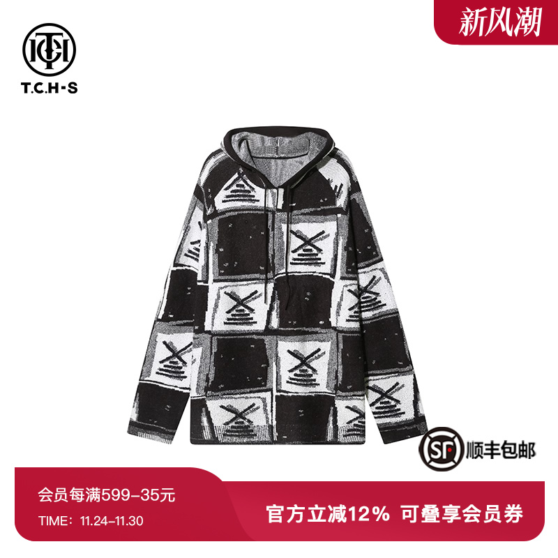 TCH连帽休闲时尚宽松轻奢潮牌