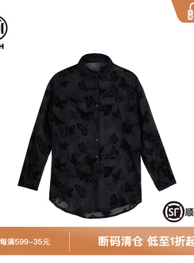 【杜雨宸同款】TCH新中式重工烫钻黑色开衫外套T72B13E6001