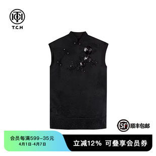 时尚 显瘦气质连衣裙T72B30E9008 春秋新款 TCH潮牌新中式