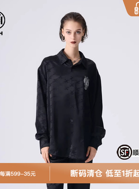 TCH潮牌小众衬衫领长袖上衣春秋新款开衫外套男女同款T72A136002