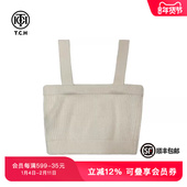 轻奢TCH潮牌白色时尚 小众针织背心T66C03E8010
