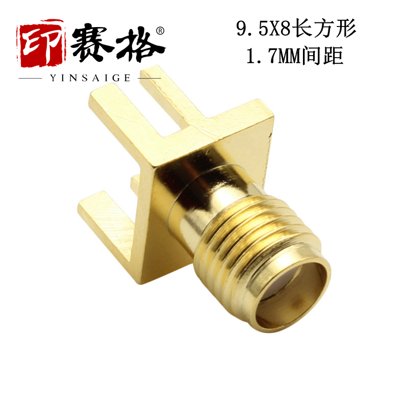 SMA-KHD母座 18GHZ测试级 SMA外螺内孔1.7MM SMA-KE大偏脚SMA母座