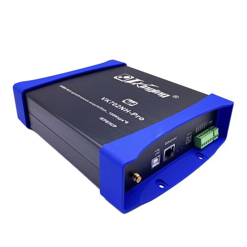 VK702NHpro 24位八通道以太网数据采集卡 labview 800K采样 热卖
