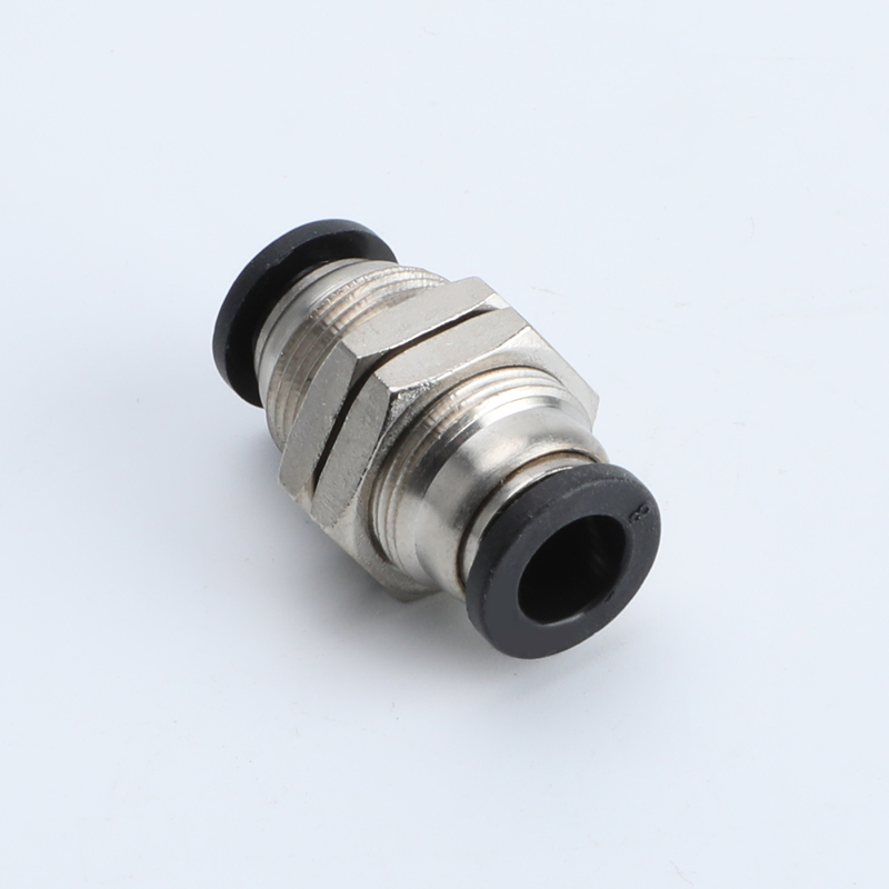 精品黑色气动快速接头PM-4快插vPM-6隔板PM-8直通PM-10气管PM-12