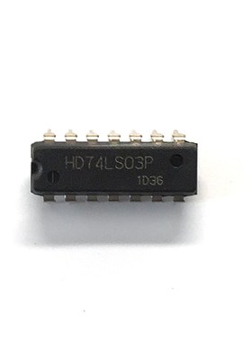 HD74LS03P 直插 74LS03 与非门/带开路集电极 DIP-14  赛宝电子