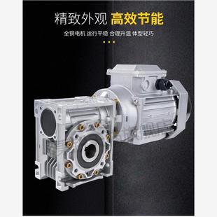 NMRV系列涡轮蜗杆减速机带电机 变速器齿轮箱 380V 220V小型立式