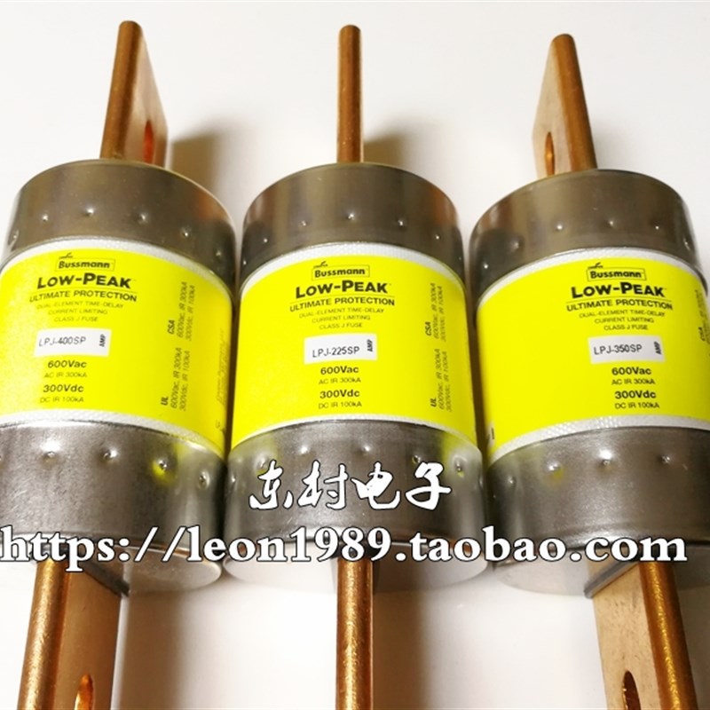 美国BUSSMANN保险丝双指示 LOW-PEAK熔断器 LPJ-400SP 400A 600V