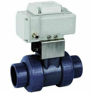 上海阀门-UPVC电动球阀 PVC电动塑料球阀 塑料电动球阀 DN50*