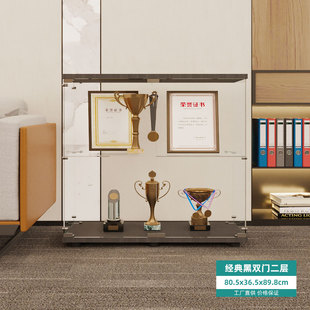 展示柜钢化玻璃展示架家用奖品奖杯收纳架子透明模型礼品陈列柜子