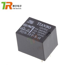 4脚 HJR-3FF-S-H 12VDC 原装TIANBO天波继电器 12V 10A T73