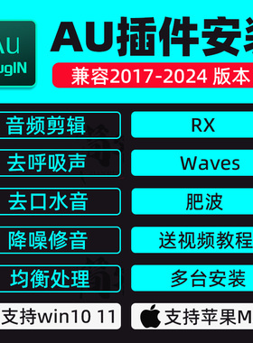au插件2025全套合集音频降噪去除口水音vst混响效果器修音win/mac