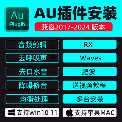 au插件2025全套合集音频降噪去除口水音vst混响效果器修音win/mac