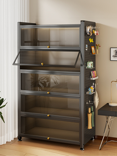 福凯祥钢制书架玻璃门书柜落地储物柜靠墙置物防尘展示柜铁皮痛柜