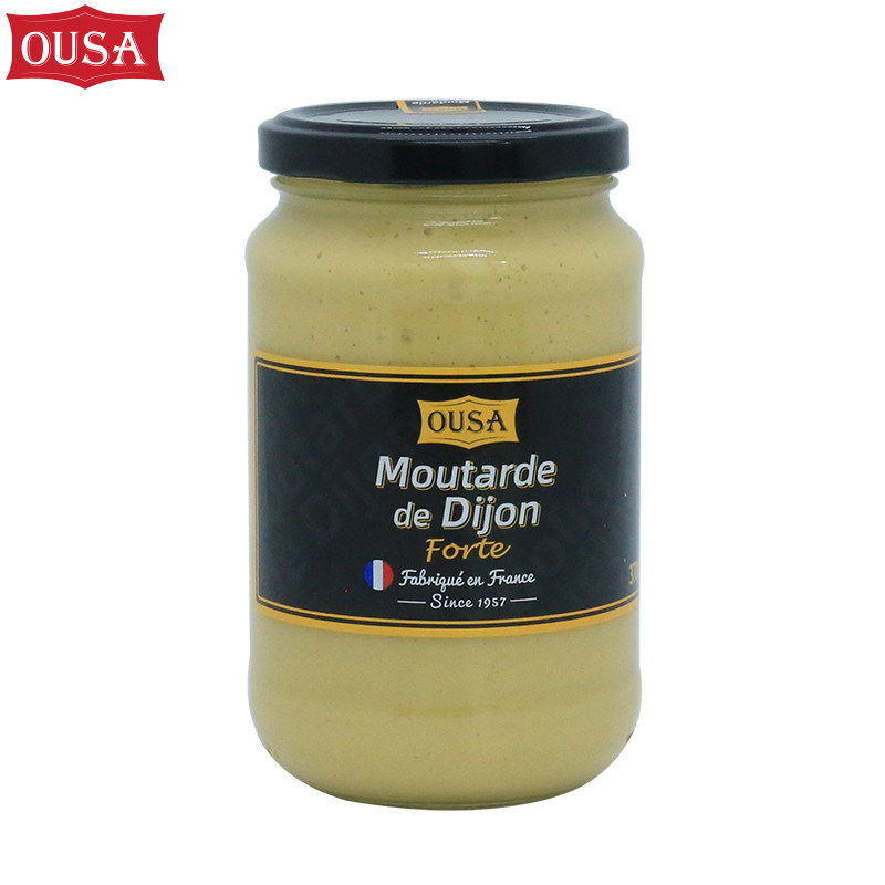 法国原装进口欧萨大藏黄芥末酱370g家用法式风味寿司沙拉炸鸡蘸酱