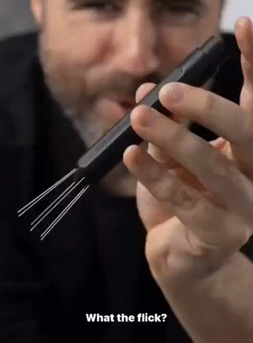 COFFTIME啡象牌弹射布粉针自动伸缩搅粉针意式咖啡布粉器伸缩针