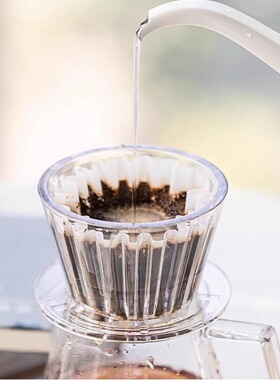 啡象牌冰瞳B75手冲咖啡滤杯金龙杯蛋糕滤杯平底滤杯咖啡器具泰摩