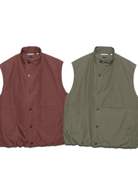 NANAMICA 日系男女款户外机能防风保暖立领夹棉马甲背心棉服