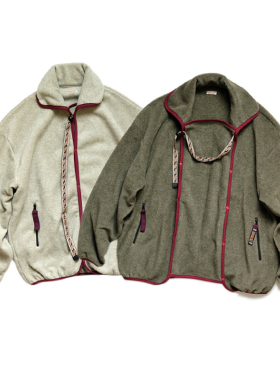 KAPITAL 平田和宏日系男女同款双色秋冬摇粒绒保暖卫衣套头外套