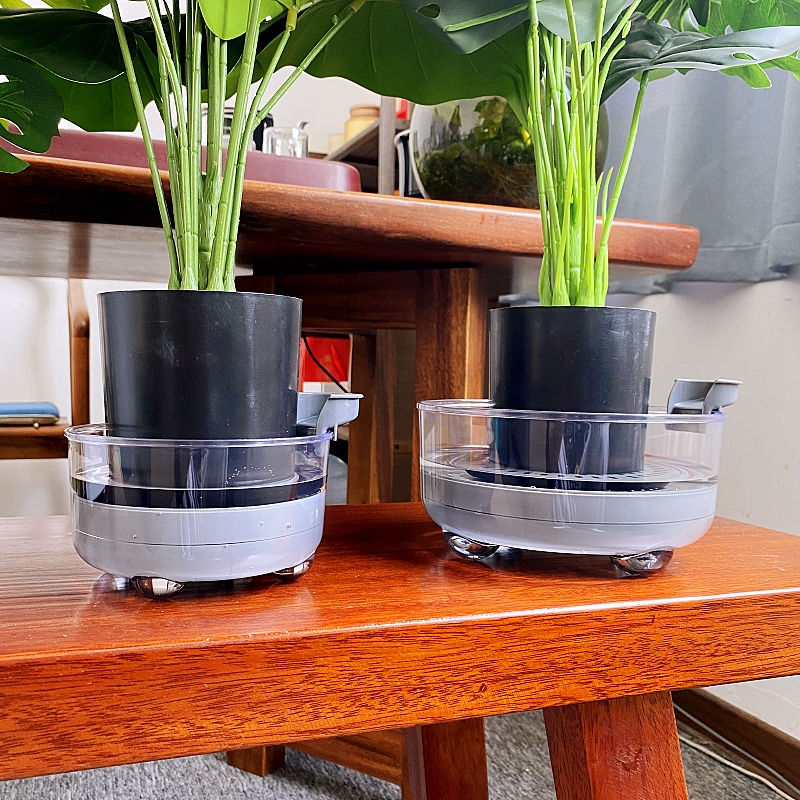 花盆底座透明储水带增高垫