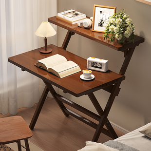 家用小学习桌床头床边桌墙边小窄桌简易可折叠电脑桌便携式书桌子