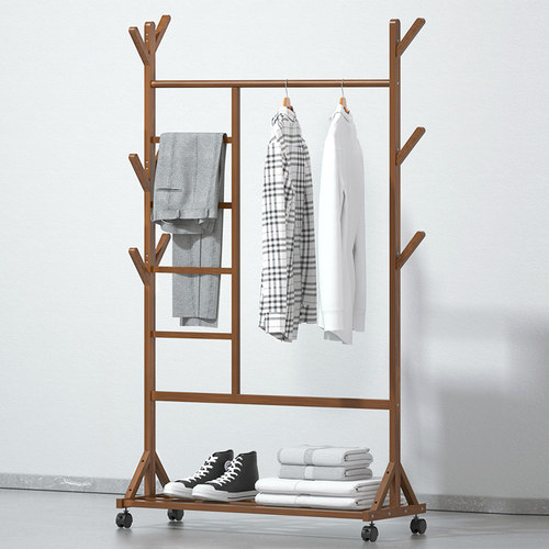 WAWJ多功能带轮移动衣帽架