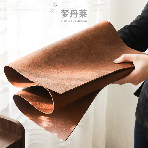 皮革茶席轻奢禅意桌旗现代简约