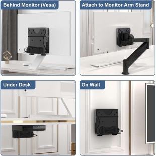 迷你电脑瘦客户机可调安装支架小主机箱vesa挂架面板悬挂架