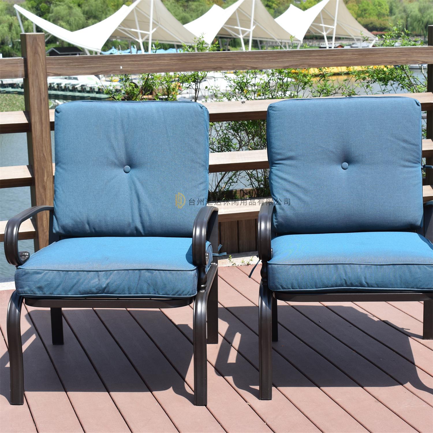 户外休闲铁艺铸铝铸铁餐桌椅 庭院阳台花园铸铁桌椅家具欧式家具