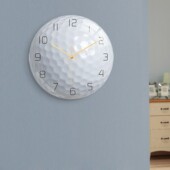 CC122高尔夫球运动球类挂钟亚克力材质静音机芯卧室客厅装 饰时钟