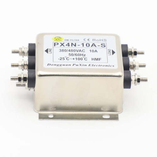 普鑫原厂电源滤波器三相三线PX4N-10A-S380V自主研发生产批量优惠