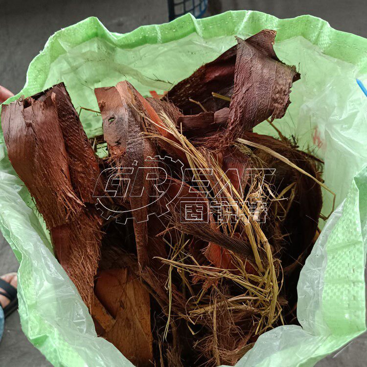 棕榈树皮粉碎机 椰皮松散机 椰丝纤维粉碎机 植物纤维提取机