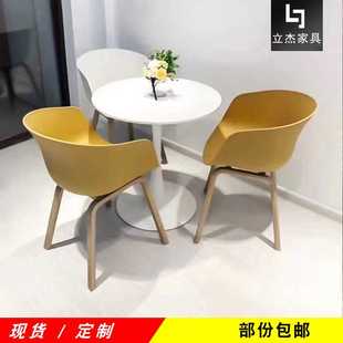 洽谈桌椅组合厂家 休闲椅现代北欧办公家用天鹅椅旋转升降经典