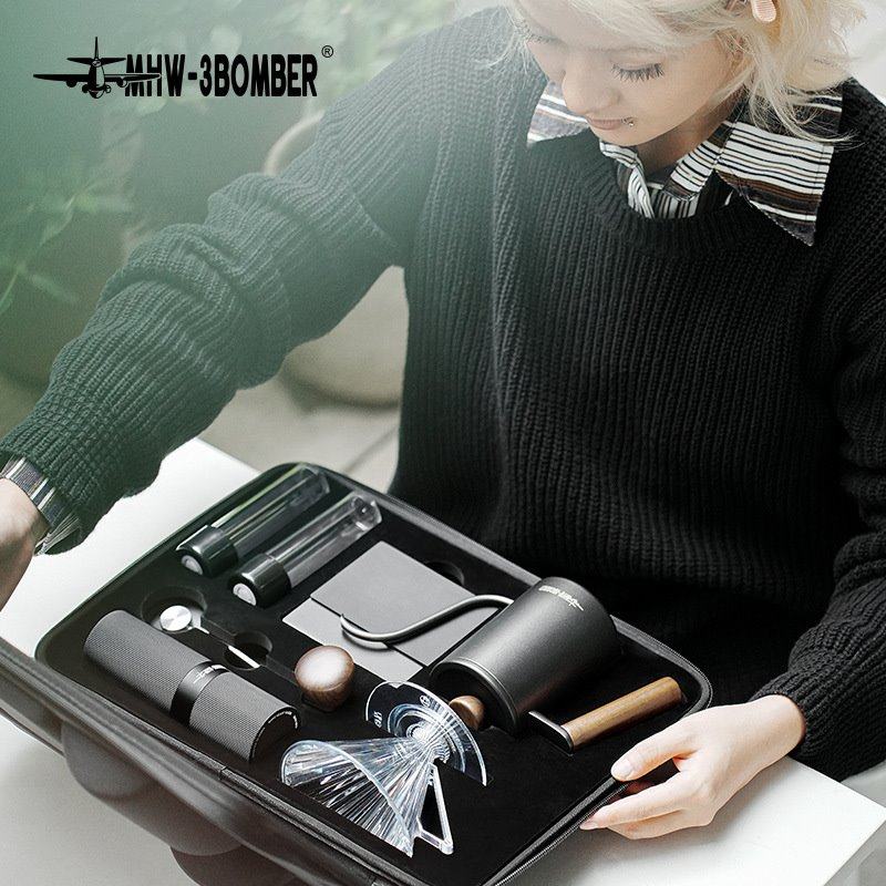 MHW-3BOMBER轰炸机咖啡便携收纳包 磨豆机手冲壶滤杯户外咖啡套装