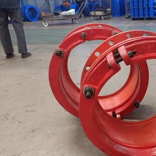 厂家直销PVC,PE管防脱甲管单法兰压兰甲单法兰伸缩器200 250 150