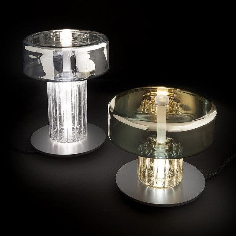 2021新款后现代轻奢设计感客厅台灯创意玻璃网红艺术床头卧室台灯