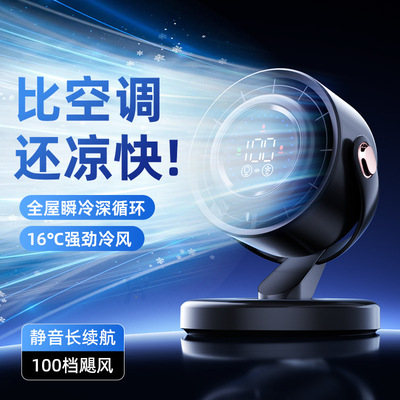 2025新款风扇桌面家用宿舍出租屋轻音大风力台立式循环扇一件起批