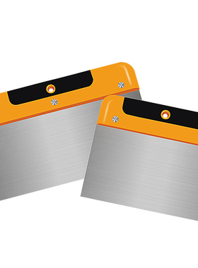 不锈钢精抛光镜面油灰刀清洁铲刀腻子灰色刀刮刀批刀粉墙灰刀工具