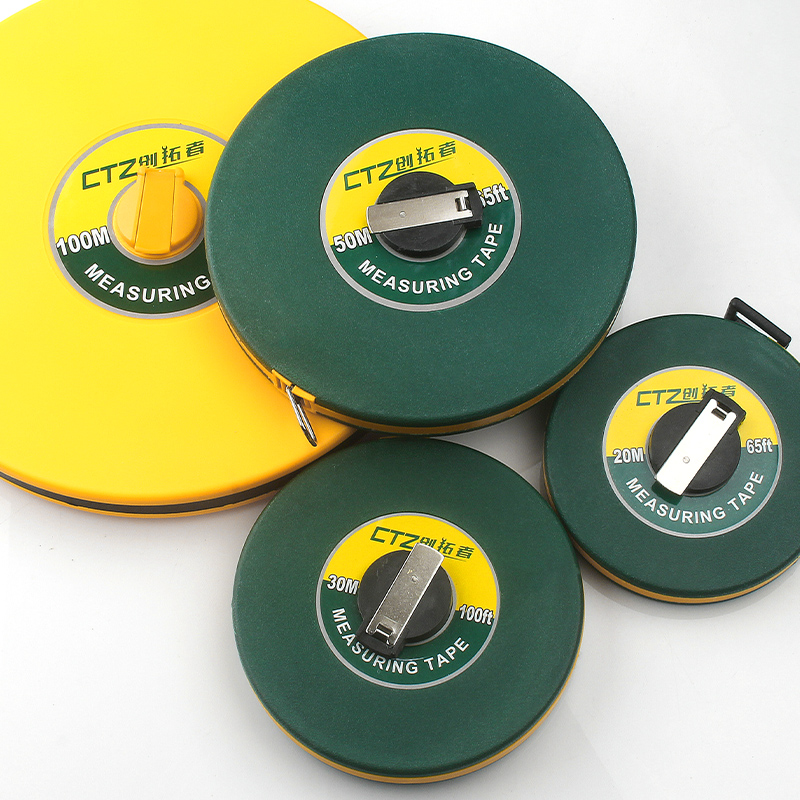皮卷尺布卷尺皮尺纤维卷尺20 30 50 100米米尺土地体育量衣麻布尺
