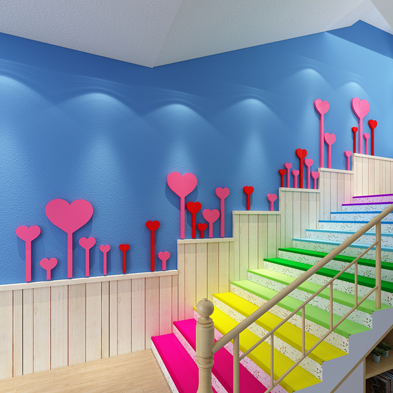 顾宫有喜过道走廊亚克力立体墙贴