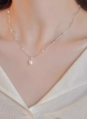 满天星仿珍珠项链女时尚通勤配饰