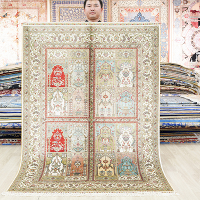 天匠卧室书房波斯真丝手工地毯