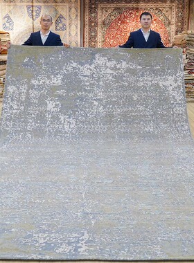 天匠地毯244x307cm进口现代简约轻奢客厅地毯手工羊毛地毯