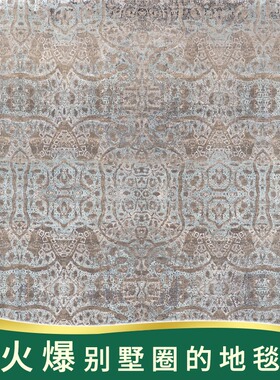 天匠地毯244x305cm手工羊毛地毯印度进口手工编织现代地毯简约