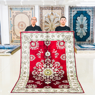 天匠150x240cm手工真丝波斯地毯进口手工编织地毯卧室土耳其丝毯