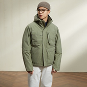 2型3色连帽羽绒服｜店铺爆款 男白鸭绒潮 原创茧型廓形高级机能短款