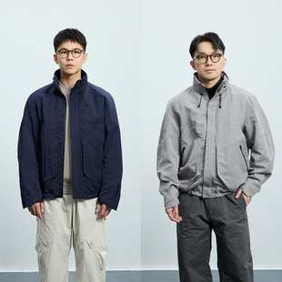 2色绳索夹克|TrigCo日本制流液尼龙机能风连帽外套男春秋设计感