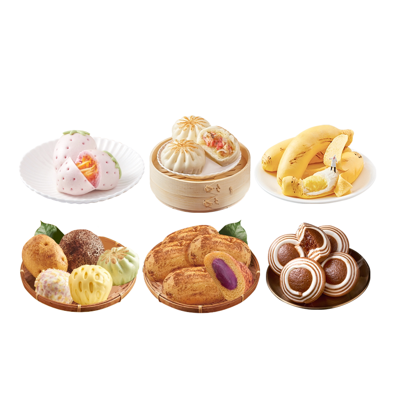 北记早餐包子6包6种口味萌趣营养